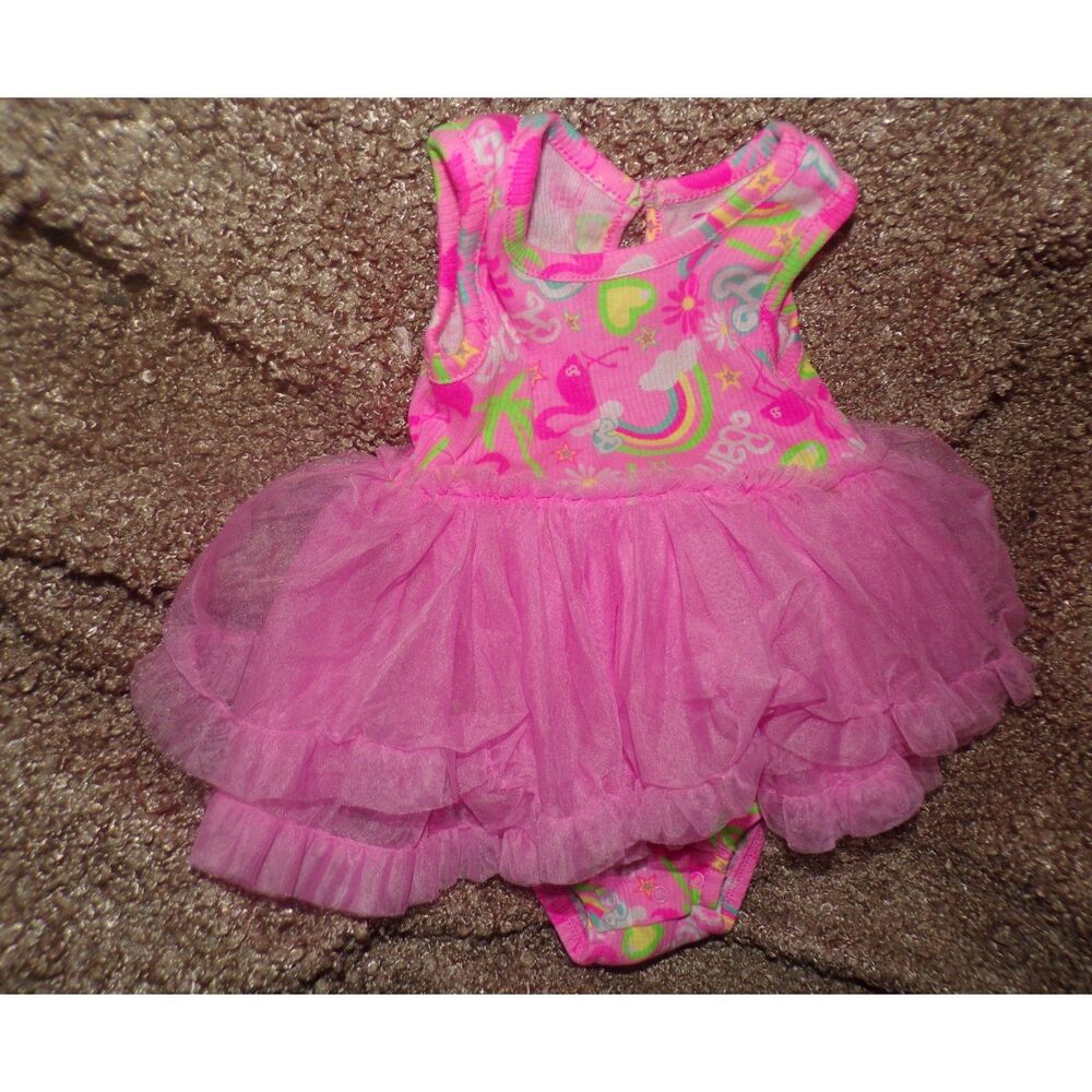 Barbie pink tutu romper size 12 month
